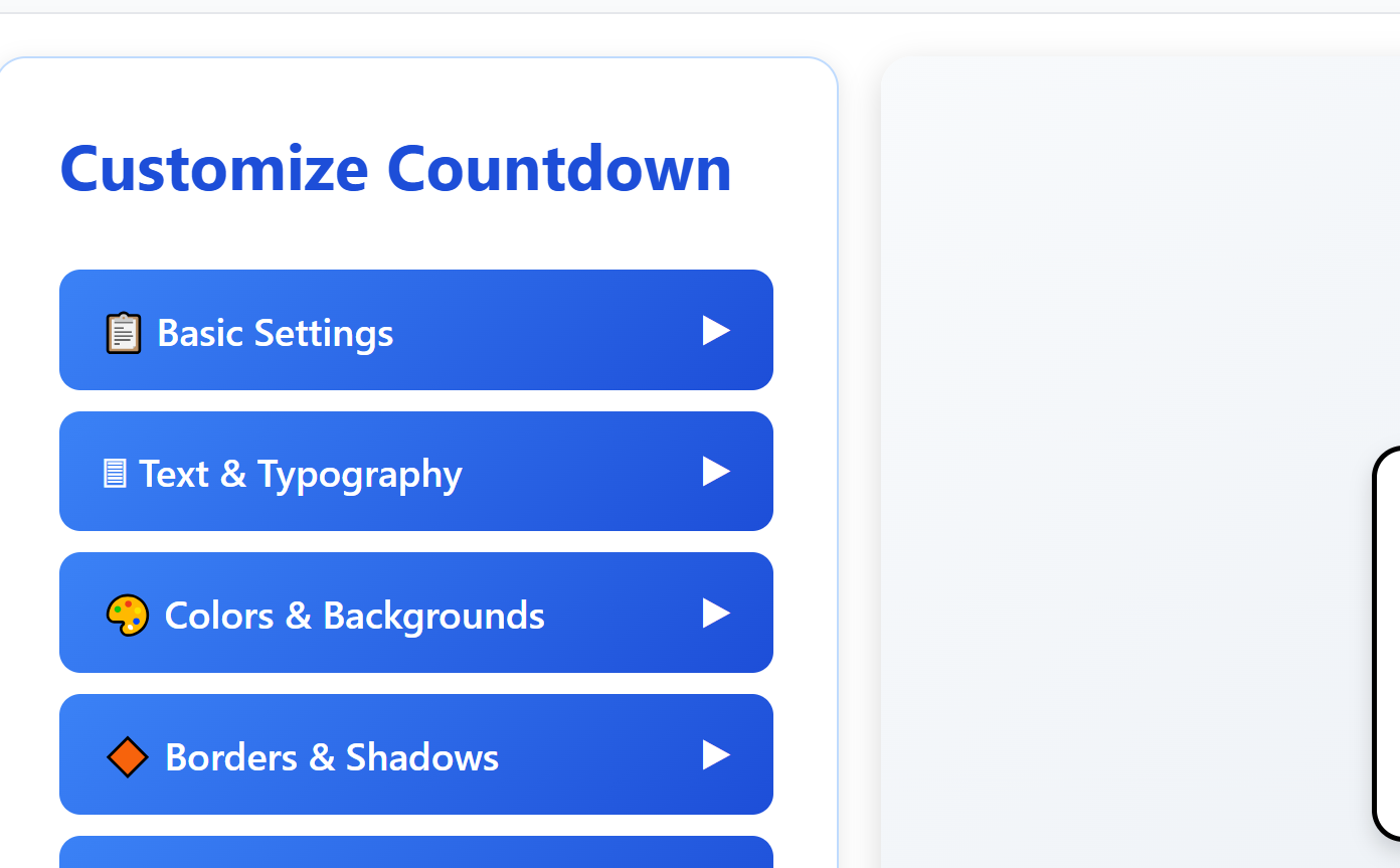 Countdown Time Clock